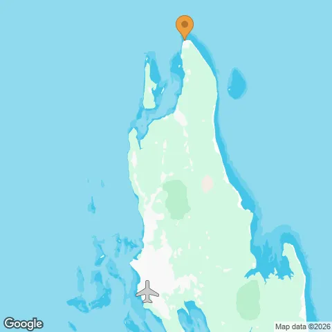Map of Nungwi Beach Resort by Turaco and the nearest airport