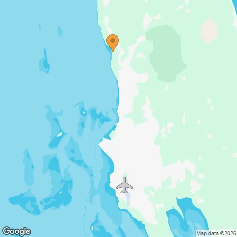Map of Sea Cliff Resort & Spa and the nearest airport