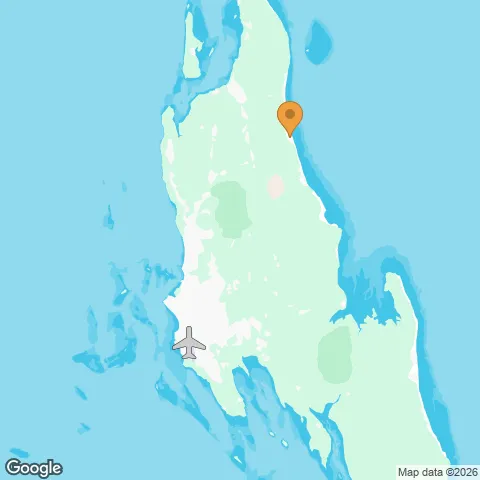 Map of TUI Blue Bahari and the nearest airport