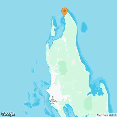 Map of Zuri Zanzibar and the nearest airport